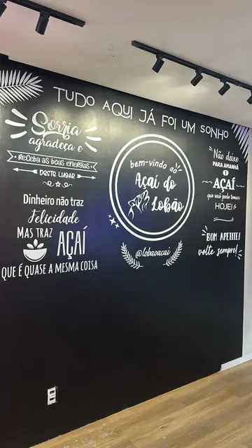 Açaí do Lobão · adesivos de recorte em parede