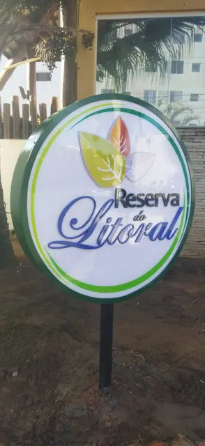 Reserva do Litoral · totem circular